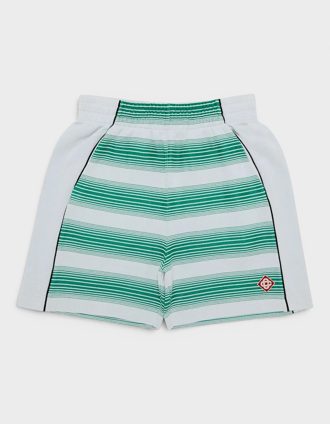 Interlock Sweatshort Gradient Stripe Green White, 4 of 3