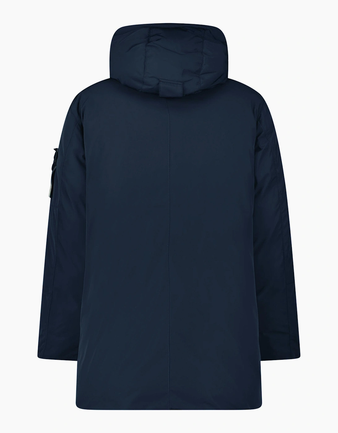Stone Island Micro Twill Long Parka in Navy