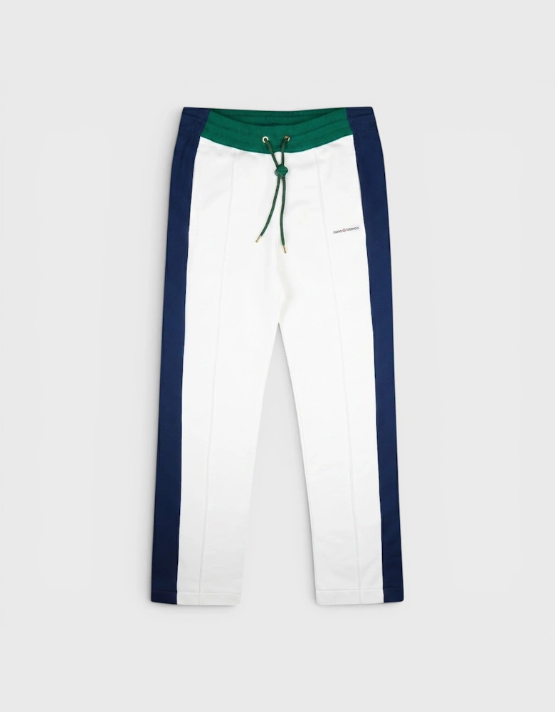 Colourblock Pintuck Jogger Green Navy White