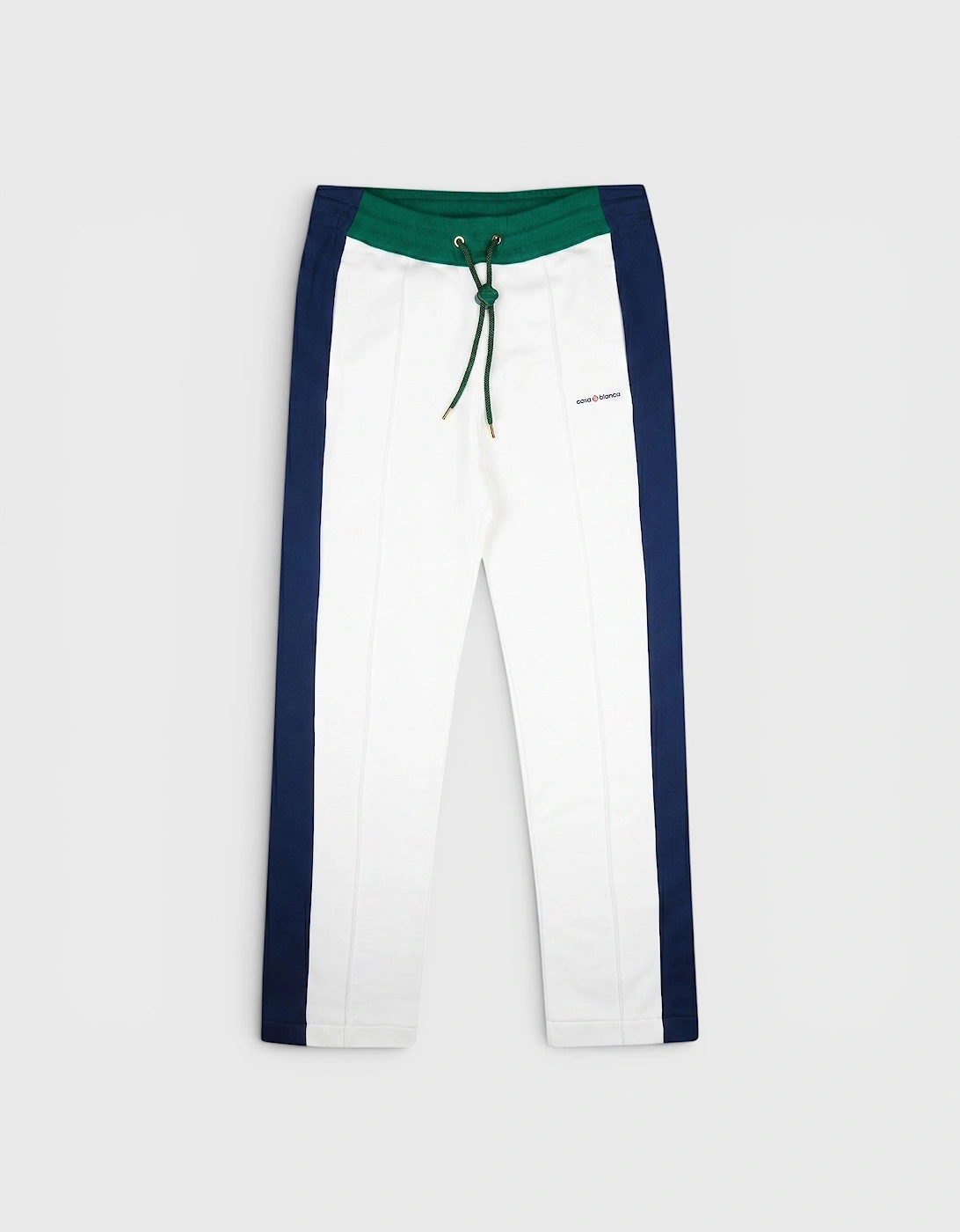Colourblock Pintuck Jogger Green Navy White