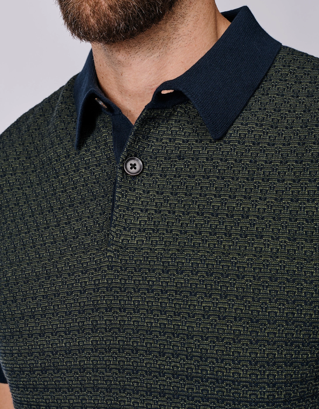 Coleridge Textured Front Polo