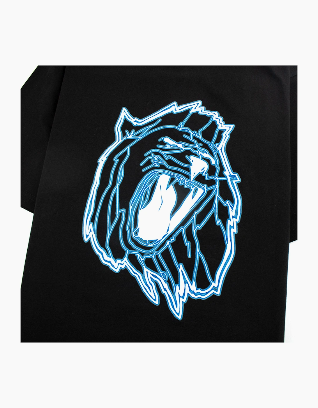 Versace Versus Lion Head Print T-shirt Black