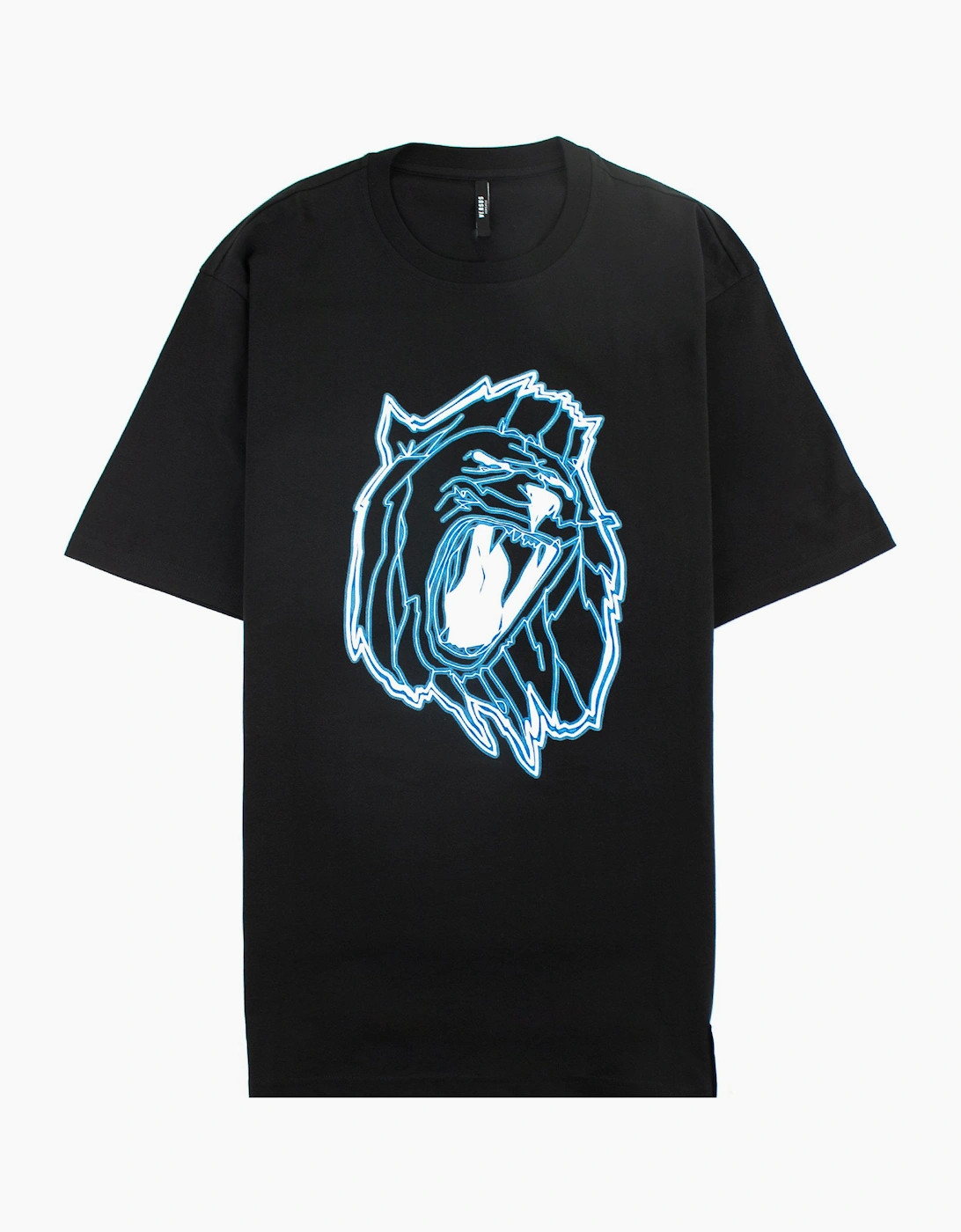 Versace Versus Lion Head Print T-shirt Black, 4 of 3