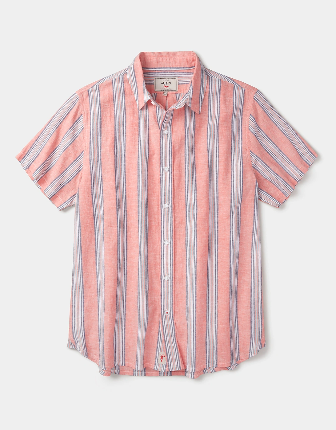Austin Linen Blend Short Sleeved Shirt