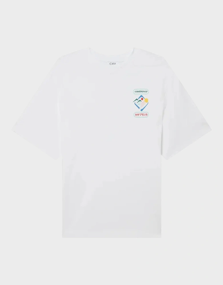 Montagne Sportif Oversized T-Shirt White