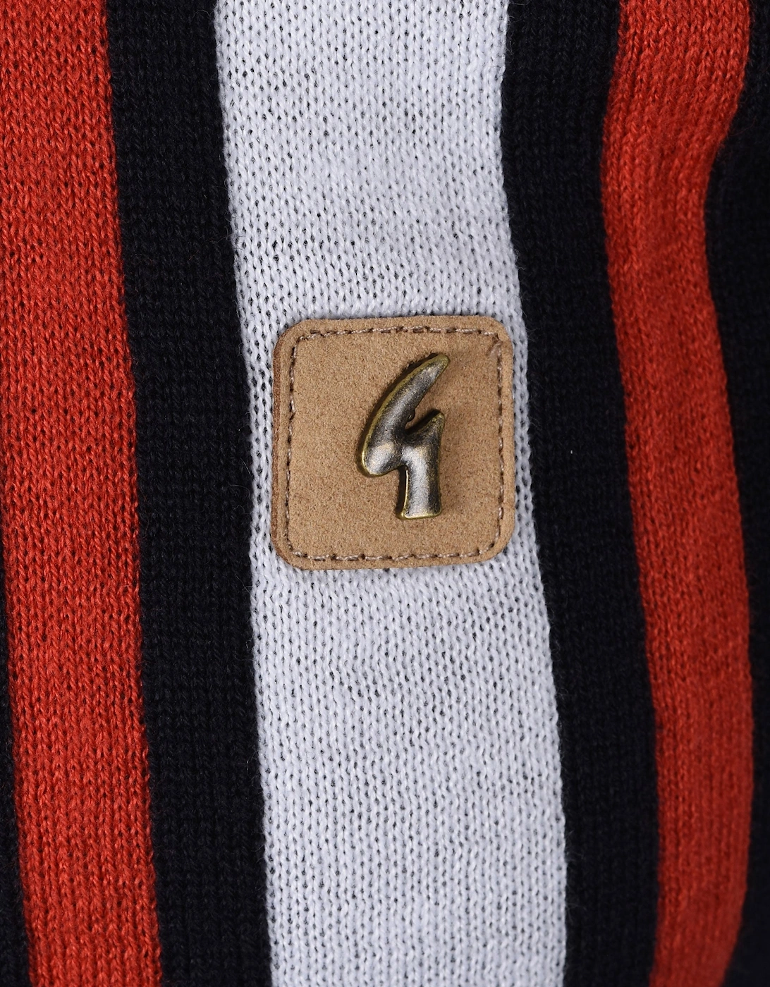 Gabicci Vintage Soda Knitted Polo Shirt Navy