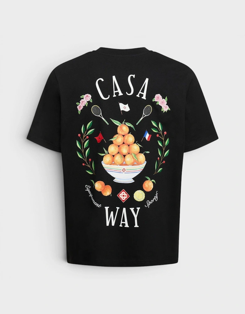 Casa Way Printed T-Shirt Black