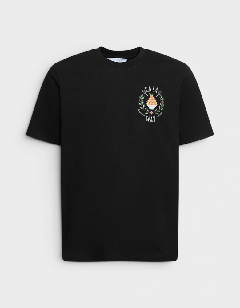 Casa Way Printed T-Shirt Black