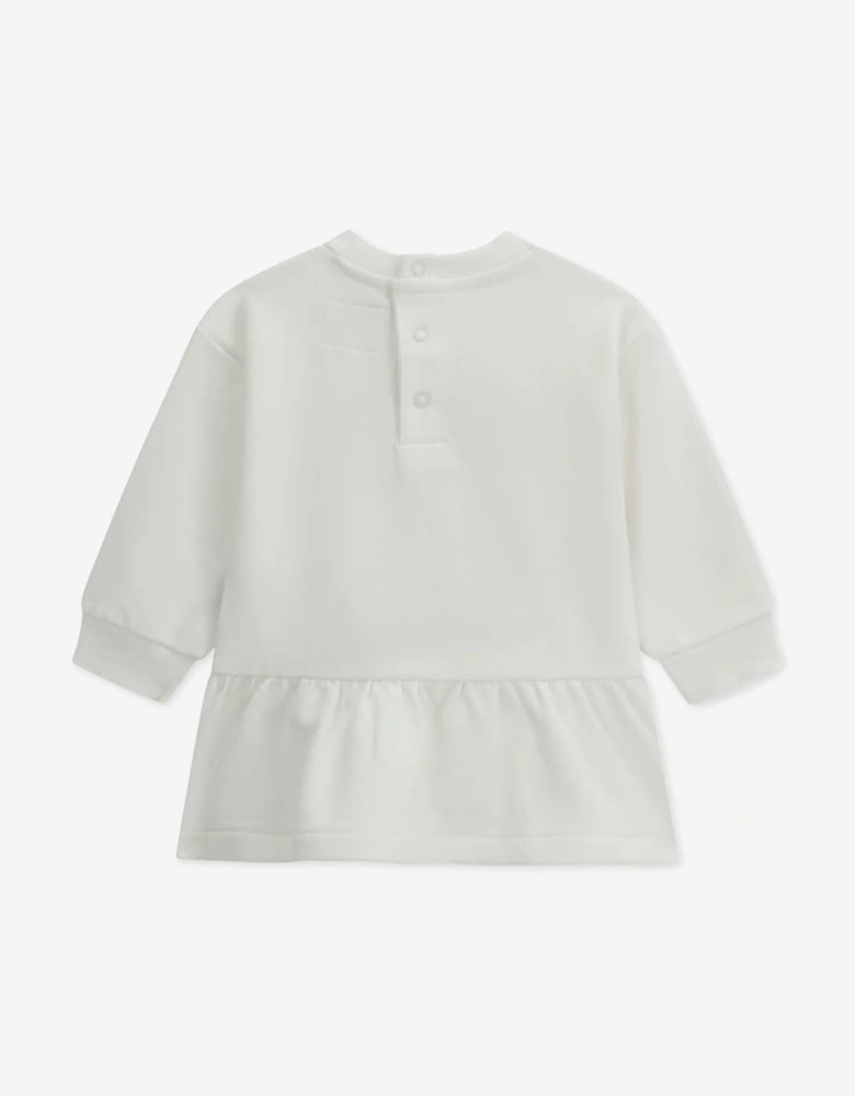 Guess Baby Girls Bear Dress with Knickers in Ivory