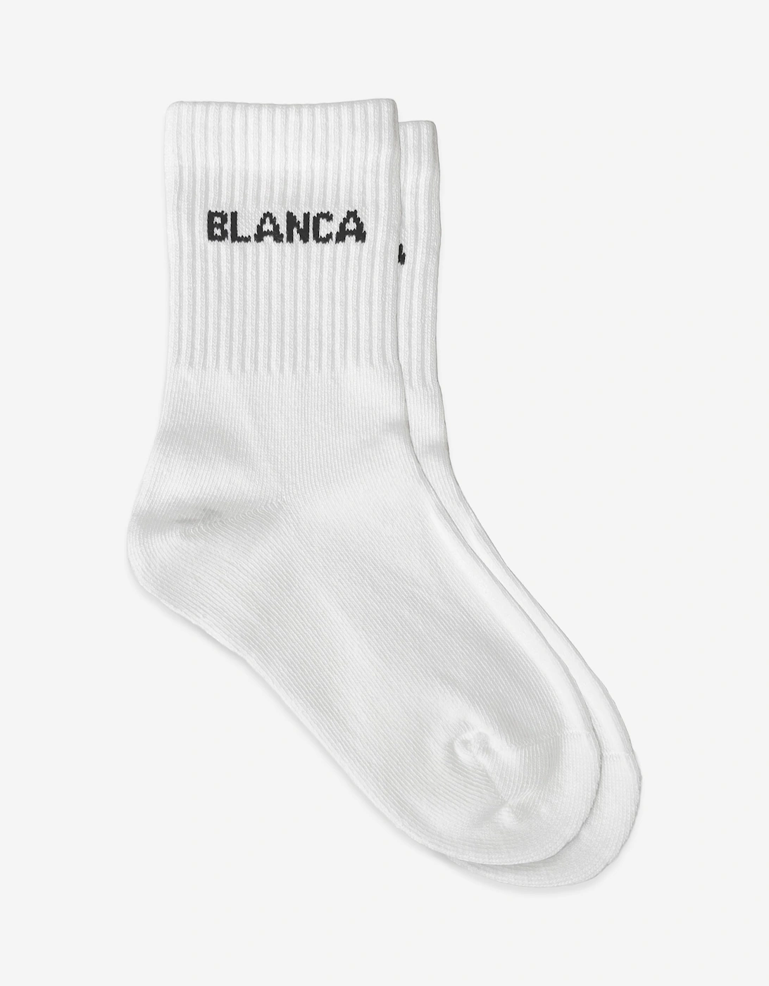 Blanca Sport Kids Logo Socks in White