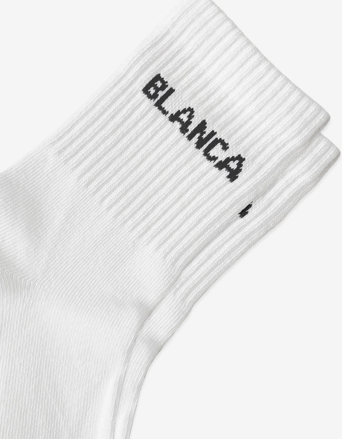 Blanca Sport Kids Logo Socks in White