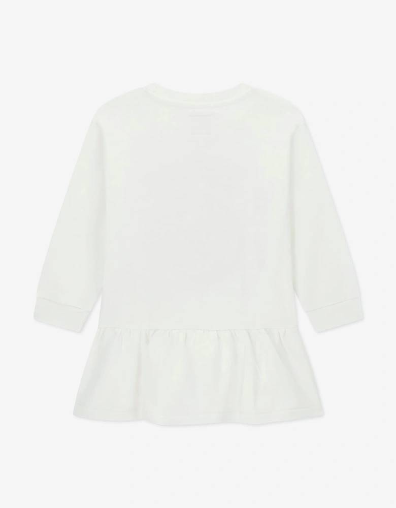 Guess Girls Bear Sweater Dress in Ivory