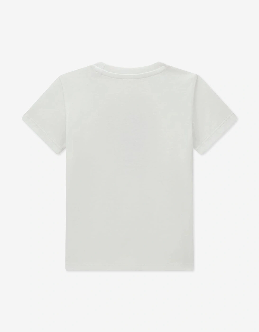 Guess Boys Bear Logo T-Shirt in White