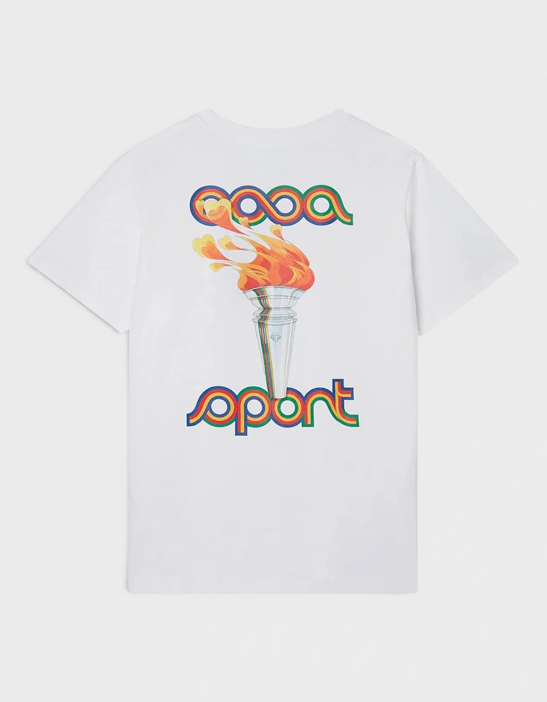 La Flamme Du Sport Printed T-Shirt White