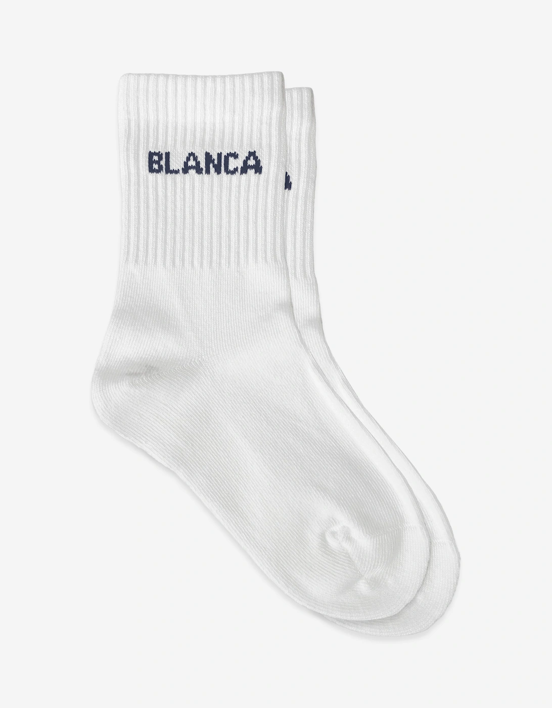 Blanca Sport Kids Logo Socks in White