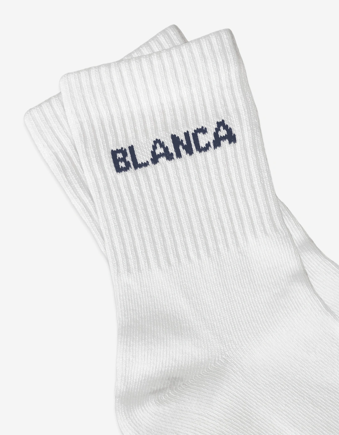 Blanca Sport Kids Logo Socks in White