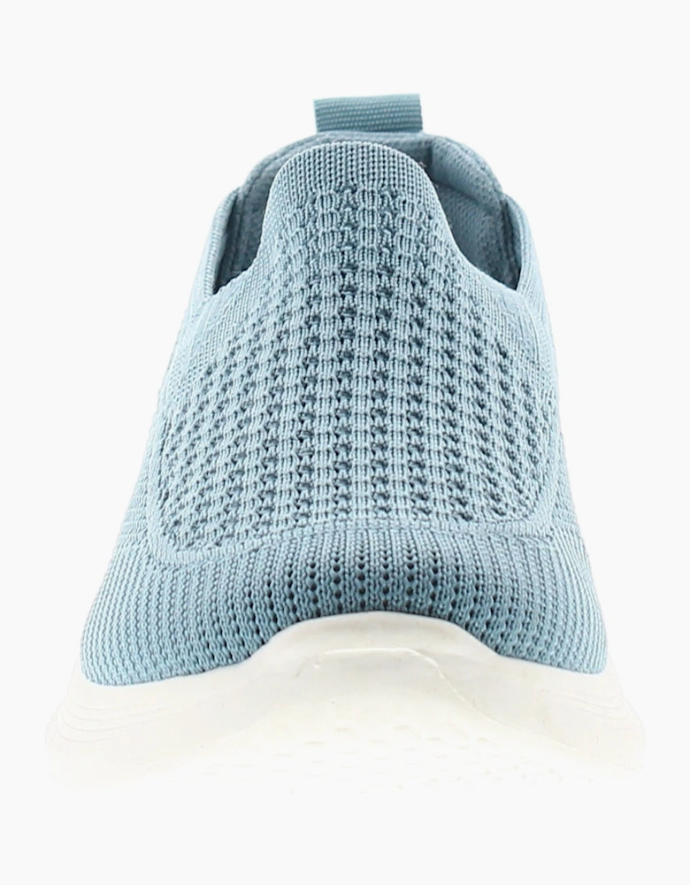 Focus Womens Lightweight Trainers Esme Slip On blue UK Size