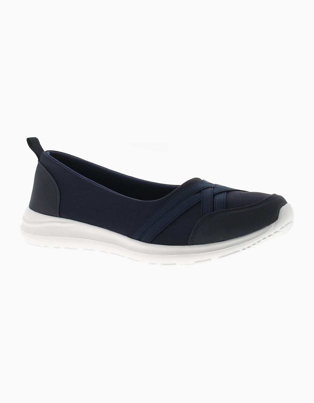 Platino Womens Flat Shoes Khloe Slip On navy UK Size