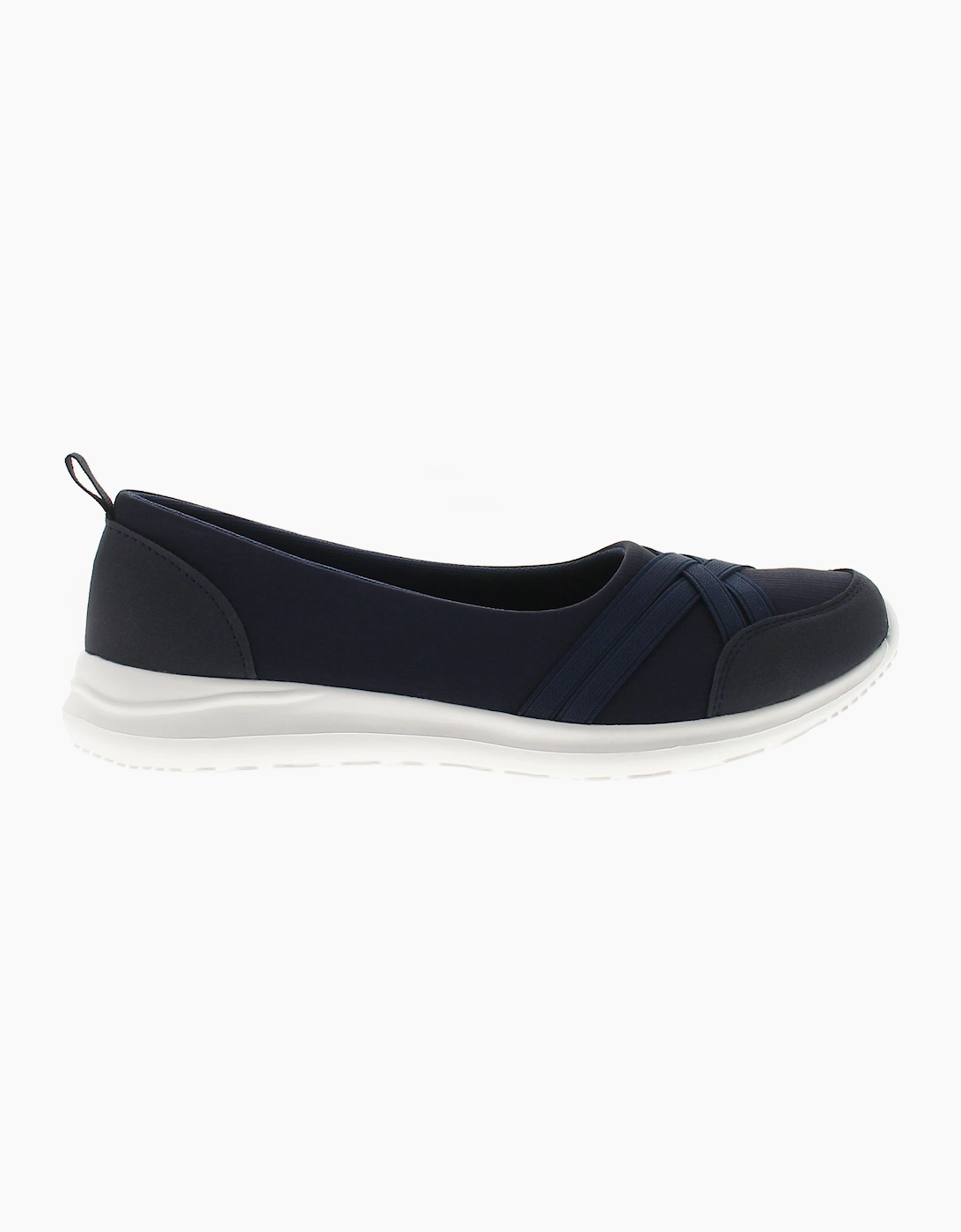 Platino Womens Flat Shoes Khloe Slip On navy UK Size