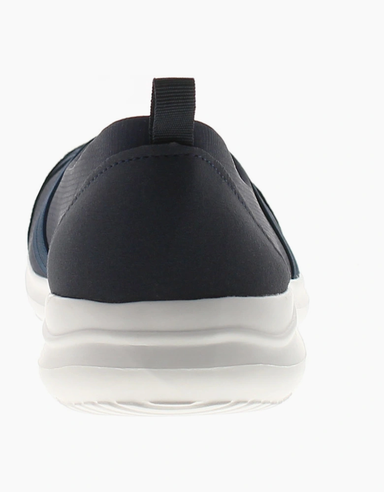 Platino Womens Flat Shoes Khloe Slip On navy UK Size
