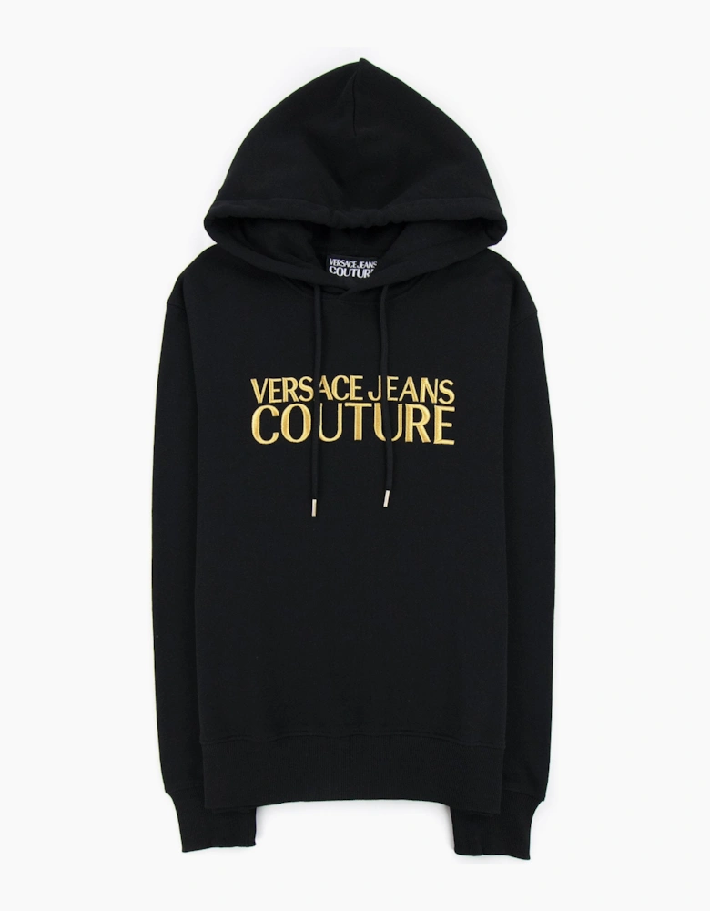 Versace Jeans Couture Gold Logo Hoody Black