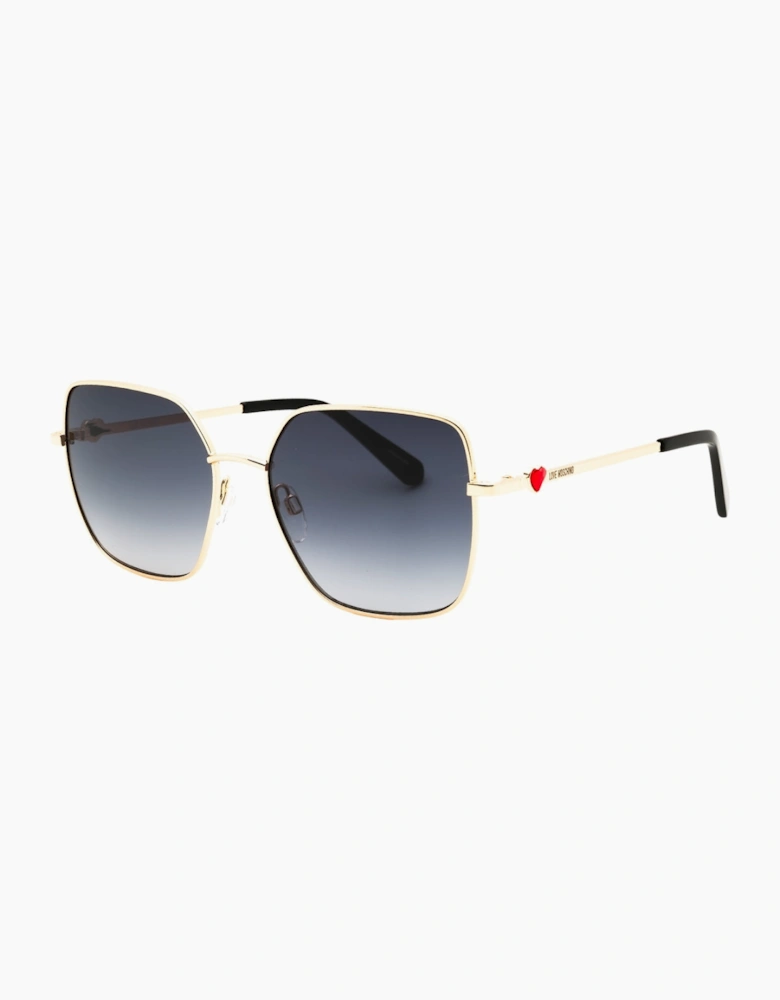 Love Moschino Rose Gold Small Heart Detail Sunglasses