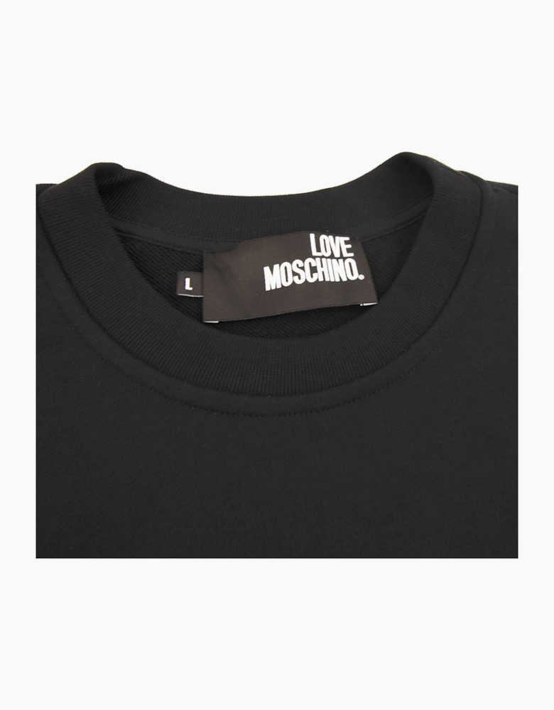 Love Moschino Grass Logo Sweatshirt Black