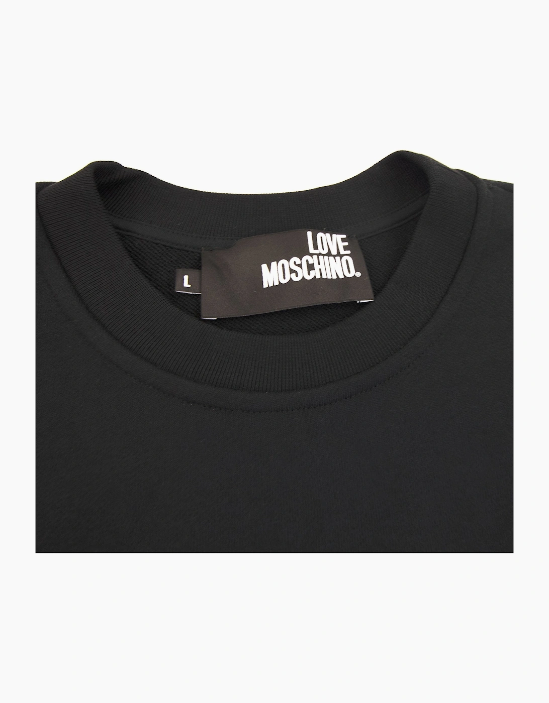 Love Moschino Grass Logo Sweatshirt Black
