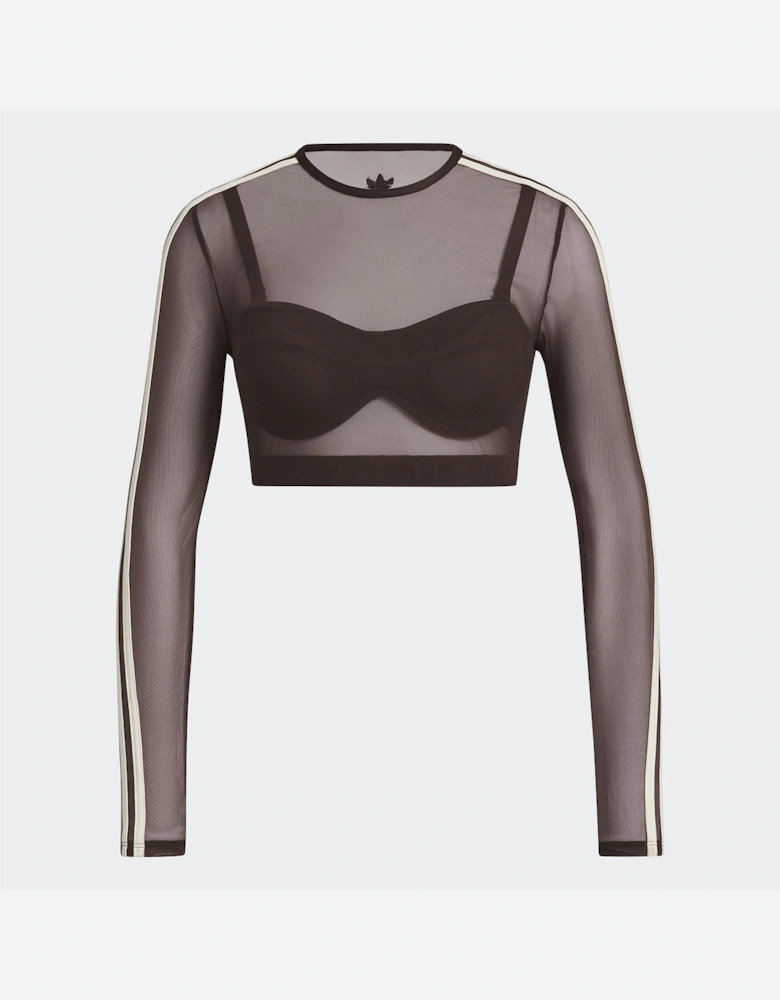 Ivy Park Illusion Long Sleeve Swim Top