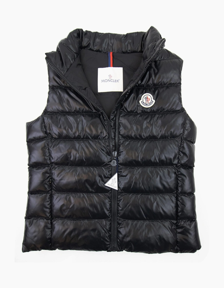 Moncler Junior Ghany Down Gilet Black 999