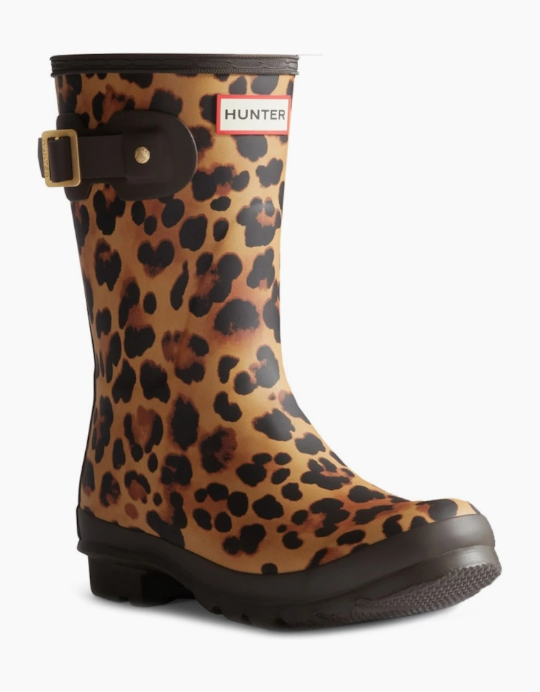Original Short Leopard Womens Wellingtons