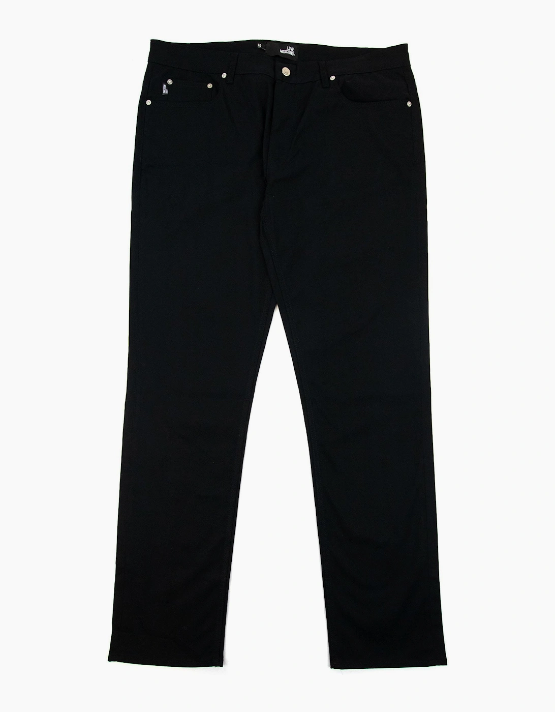 Love Moschino Peace Silver Logo Jeans Black, 4 of 3