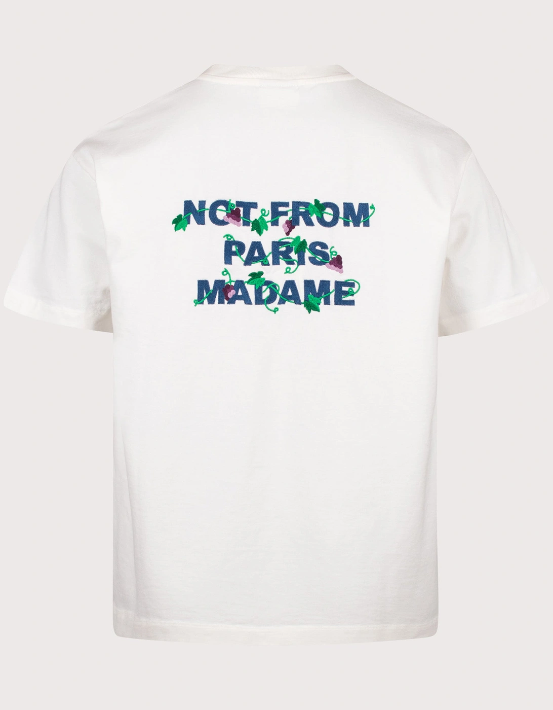 Relaxed Fit Vine Embroidered Slogan T-shirt, 5 of 4