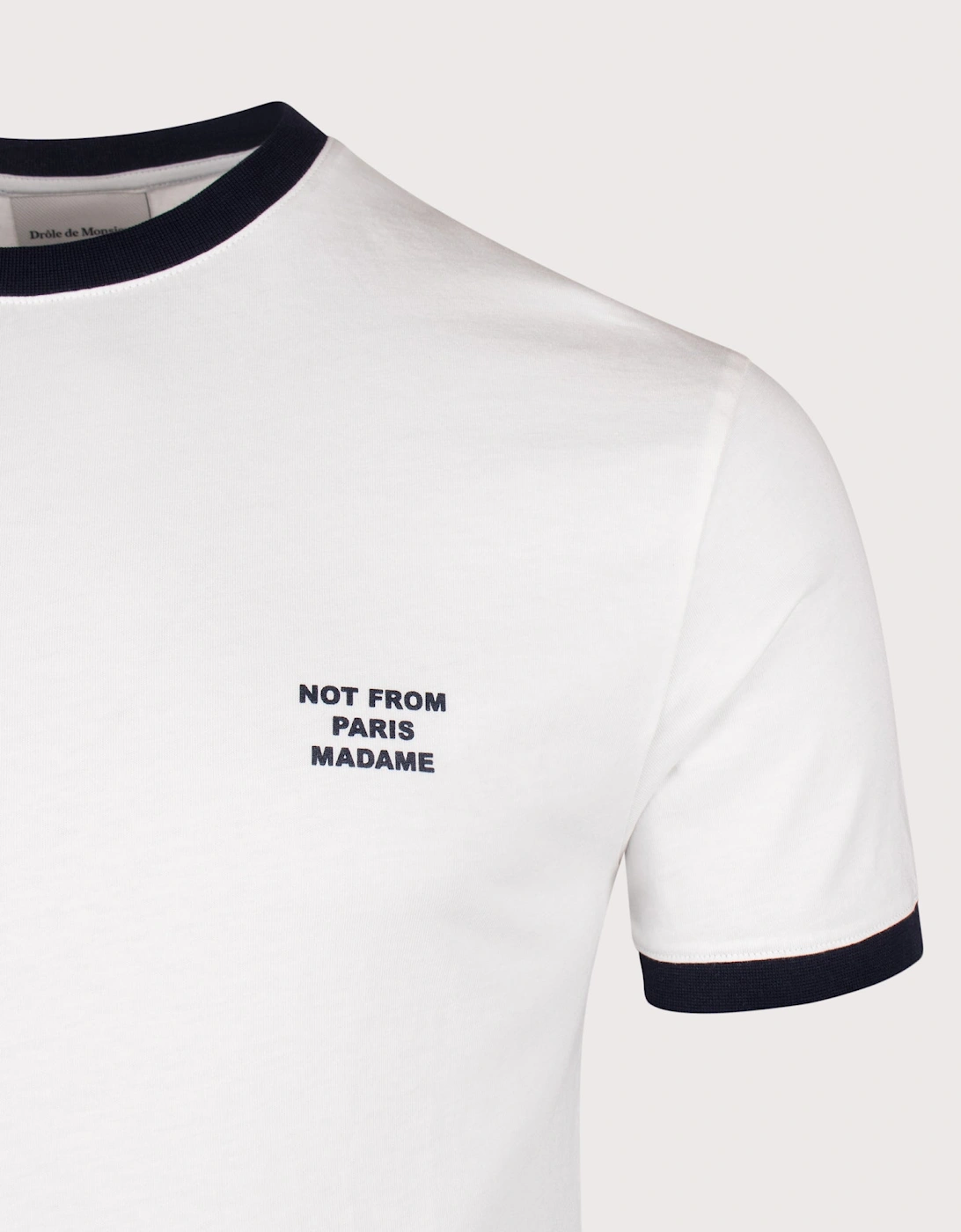Regular Fit Contrasted Slogan T-shirt