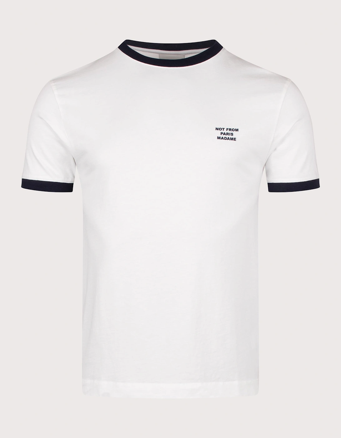 Regular Fit Contrasted Slogan T-shirt, 5 of 4