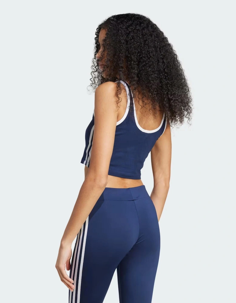 Adidas Originals Women's 3S Crop Top Top Navy