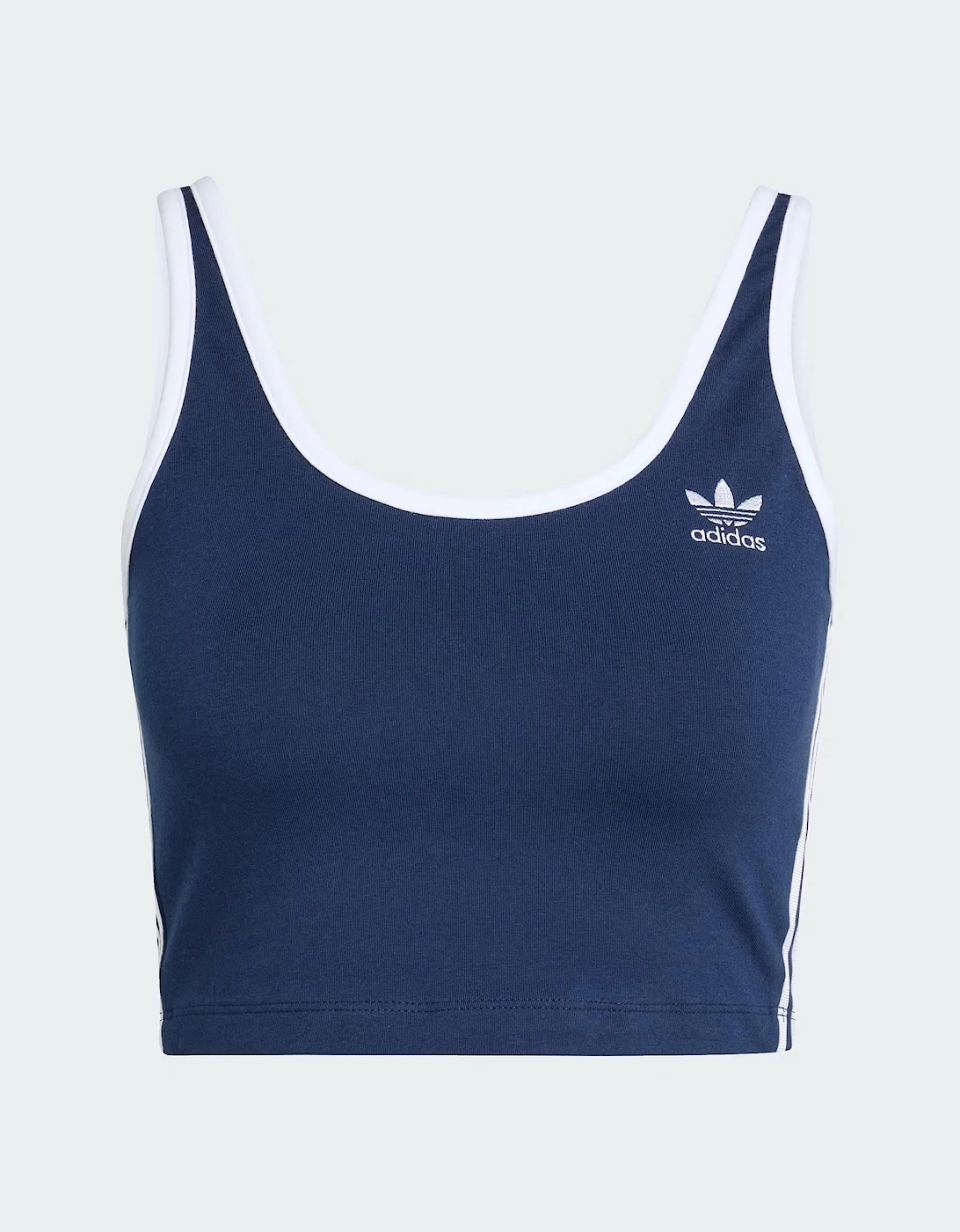 Adidas Originals Women's 3S Crop Top Top Navy