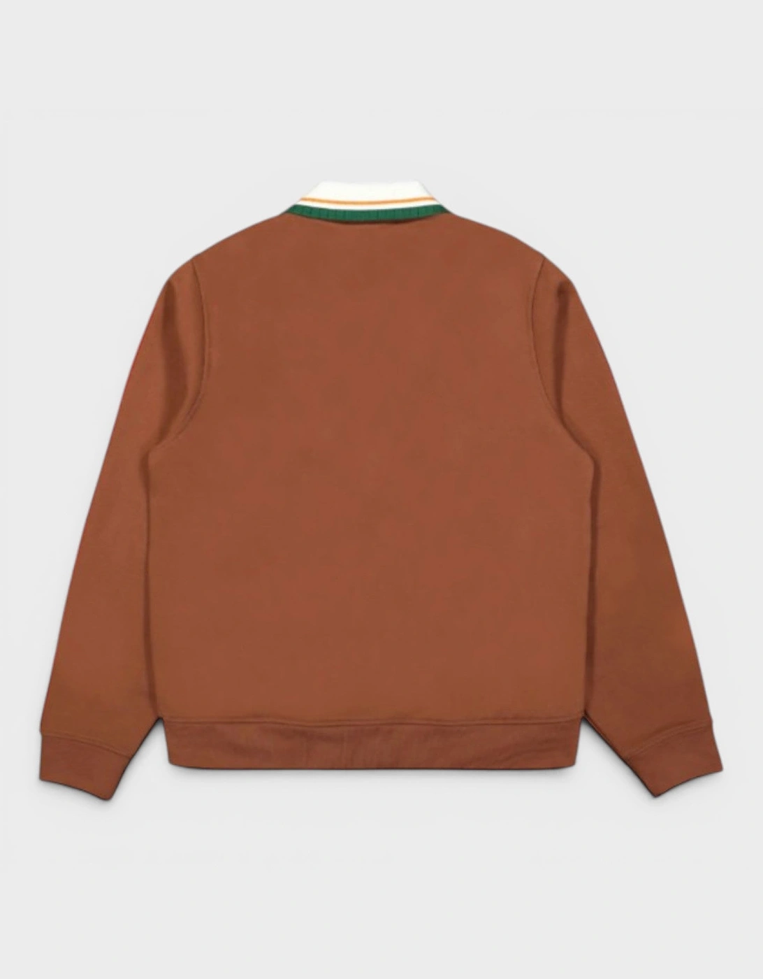 Motosport Laurel Tape Zip Through Sweatshirt Brown