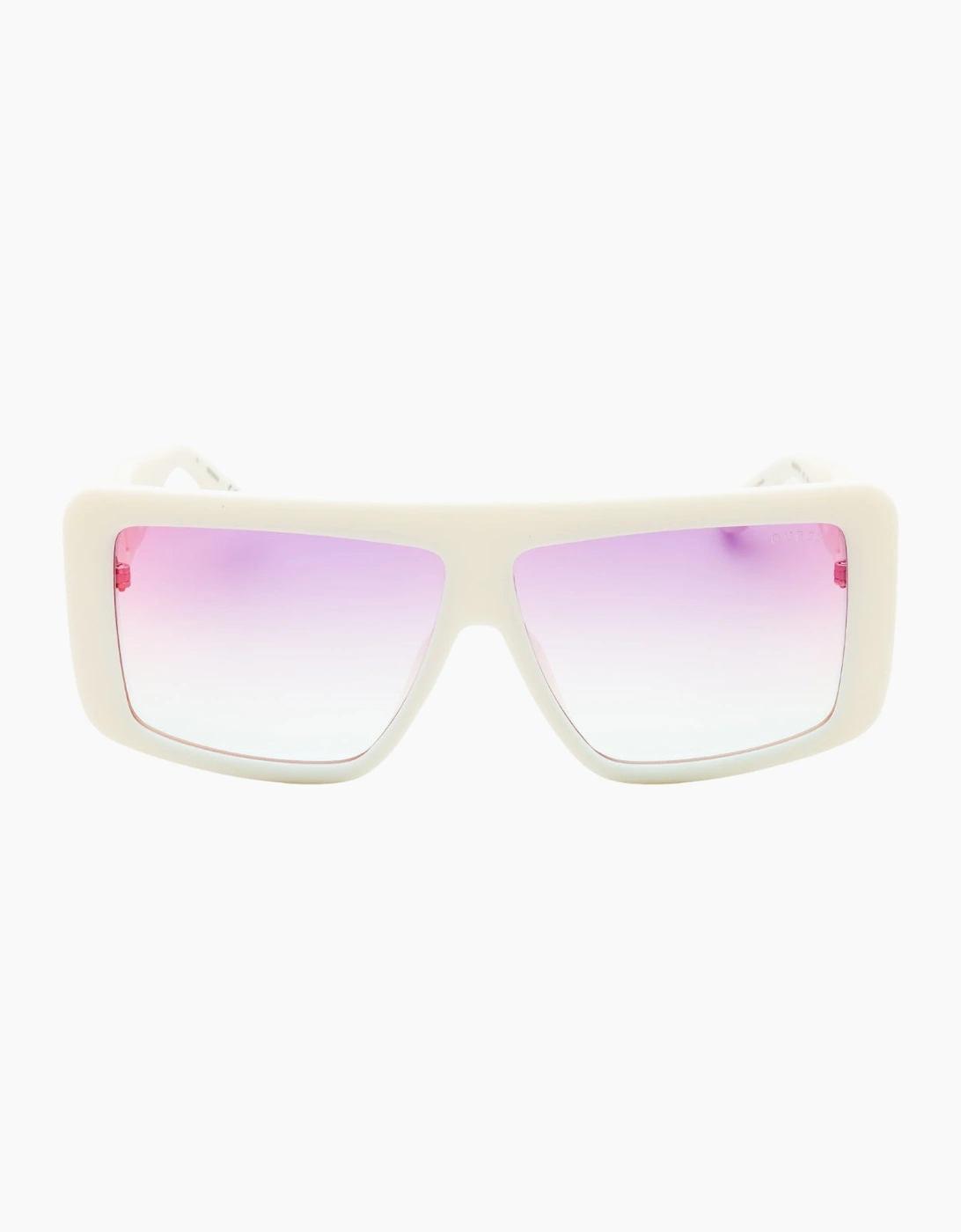 Guess Gradient Or Mirror Violet Lens White Sunglasses