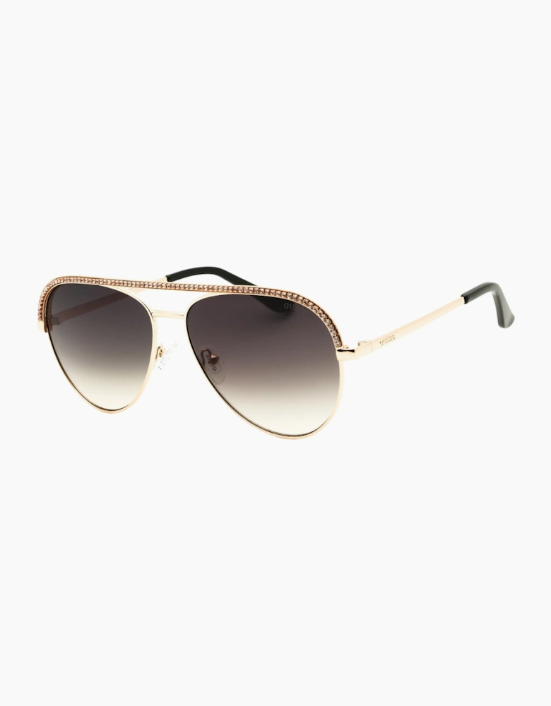 Guess Shiny Deep Gold Sunglasses