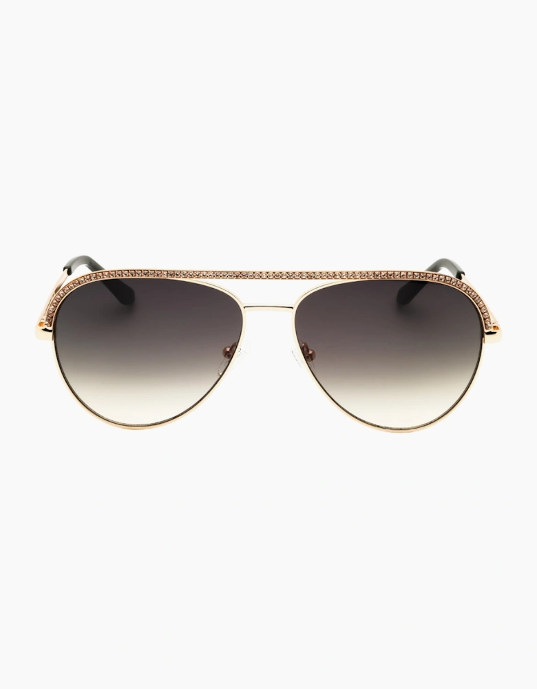 Guess Shiny Deep Gold Sunglasses