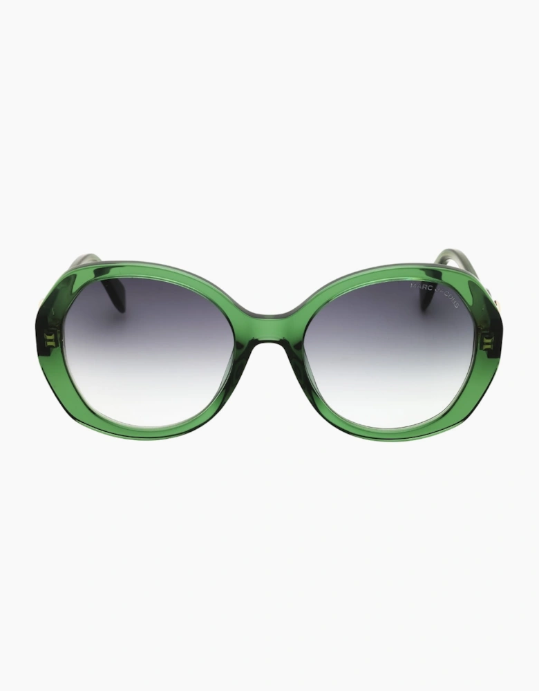 Marc Jacobs Green Framed Grey Azure Sunglasses