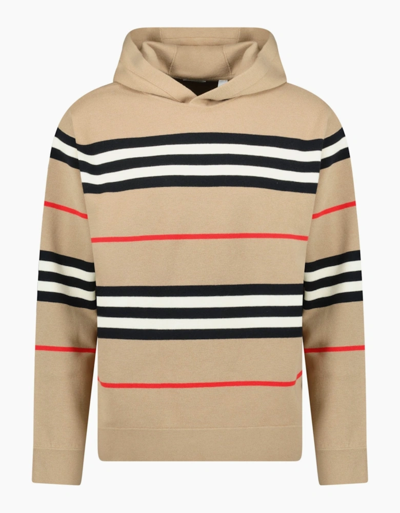 Burberry 'Sandby' Check Hoodie Archive Beige