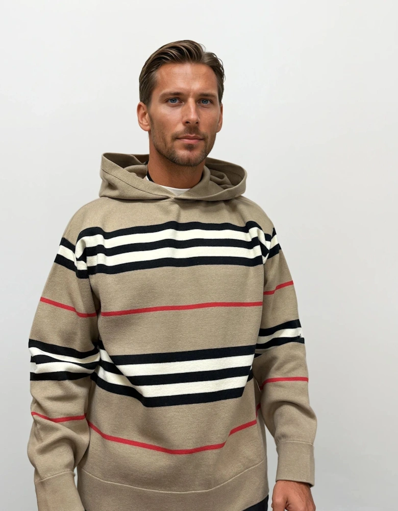 Burberry 'Sandby' Check Hoodie Archive Beige