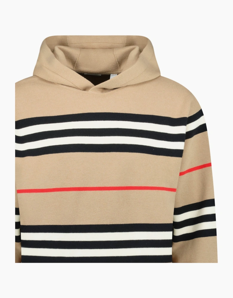 Burberry 'Sandby' Check Hoodie Archive Beige