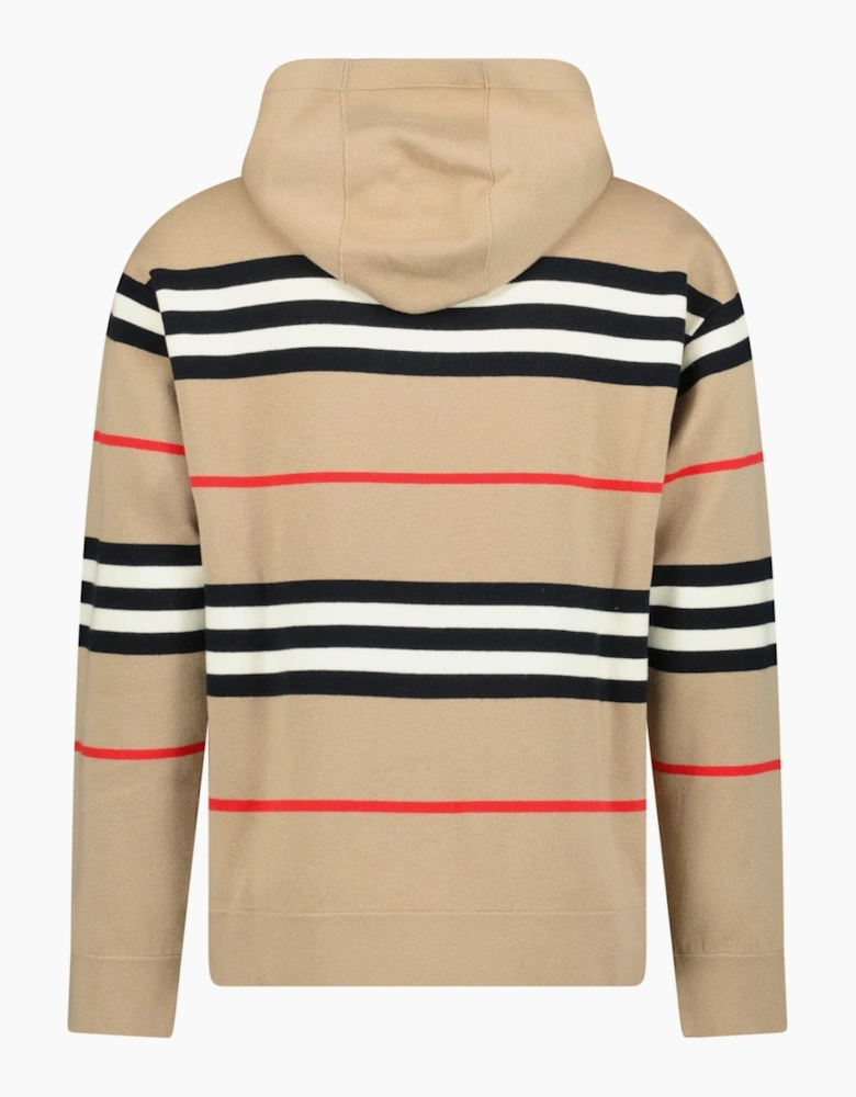 Burberry 'Sandby' Check Hoodie Archive Beige