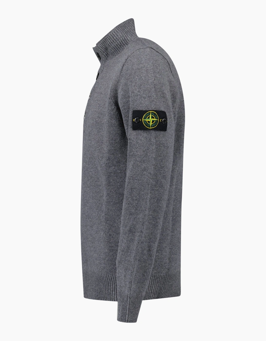 Stone Island Half-Zip Jumper in Cement Grey