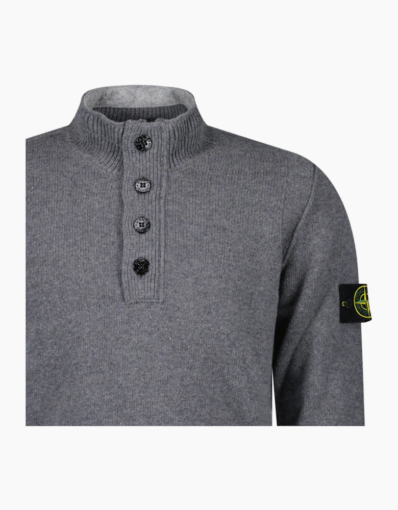 Stone Island Half-Zip Jumper in Cement Grey