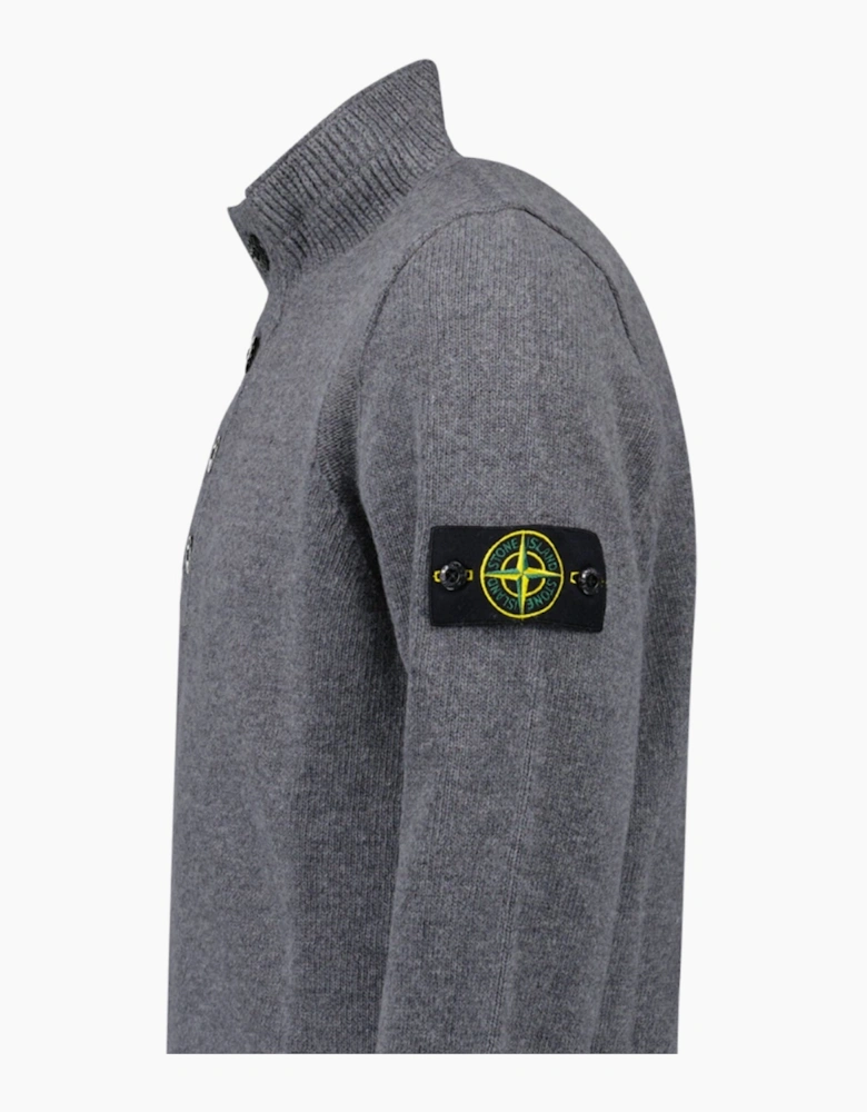 Stone Island Half-Zip Jumper in Cement Grey