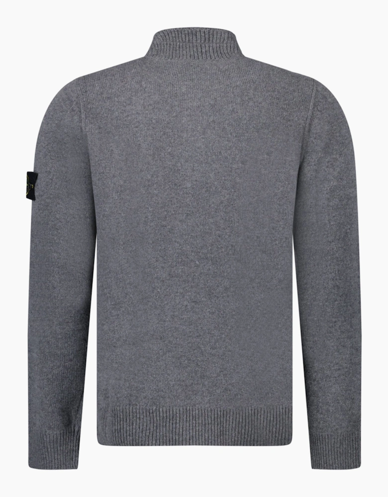 Stone Island Half-Zip Jumper in Cement Grey